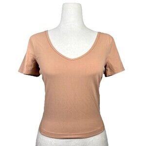 NWT Lululemon Align Shirt Crop Top Tee Women's Size 6 Peach